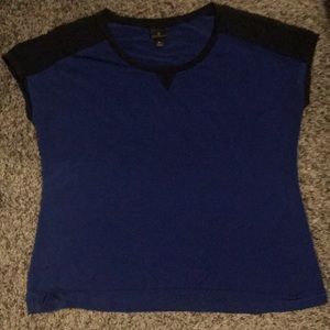 3/$15-Blue and black top